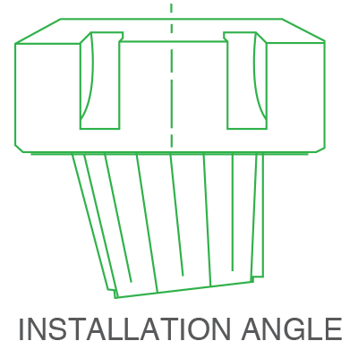 diagram of installation angle for how to insert ER collet